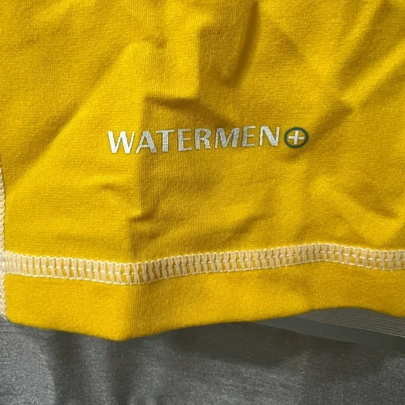 Kids UPF 50+Rash-guard Yellow Ocean Rescue Lifeguard Long Sleeve Shirt - Picture 3 of 9